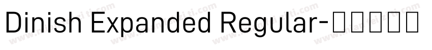 Dinish Expanded Regular字体转换